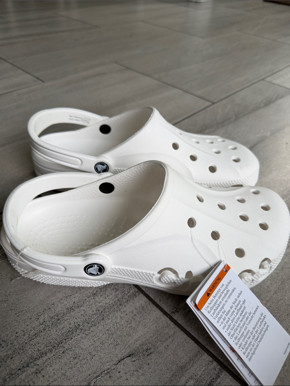Classic White Clog Shoes by Crocs